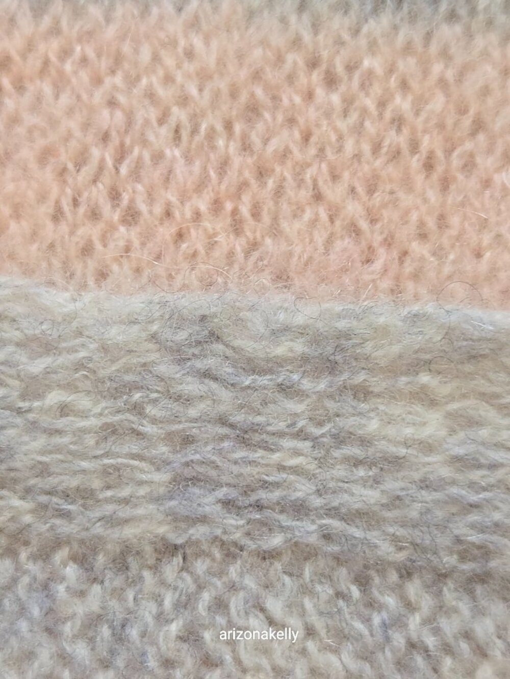 Hannah Rose Cashmere Scarf Pink & Grey Lightweight Weave - Picture 5 of 12